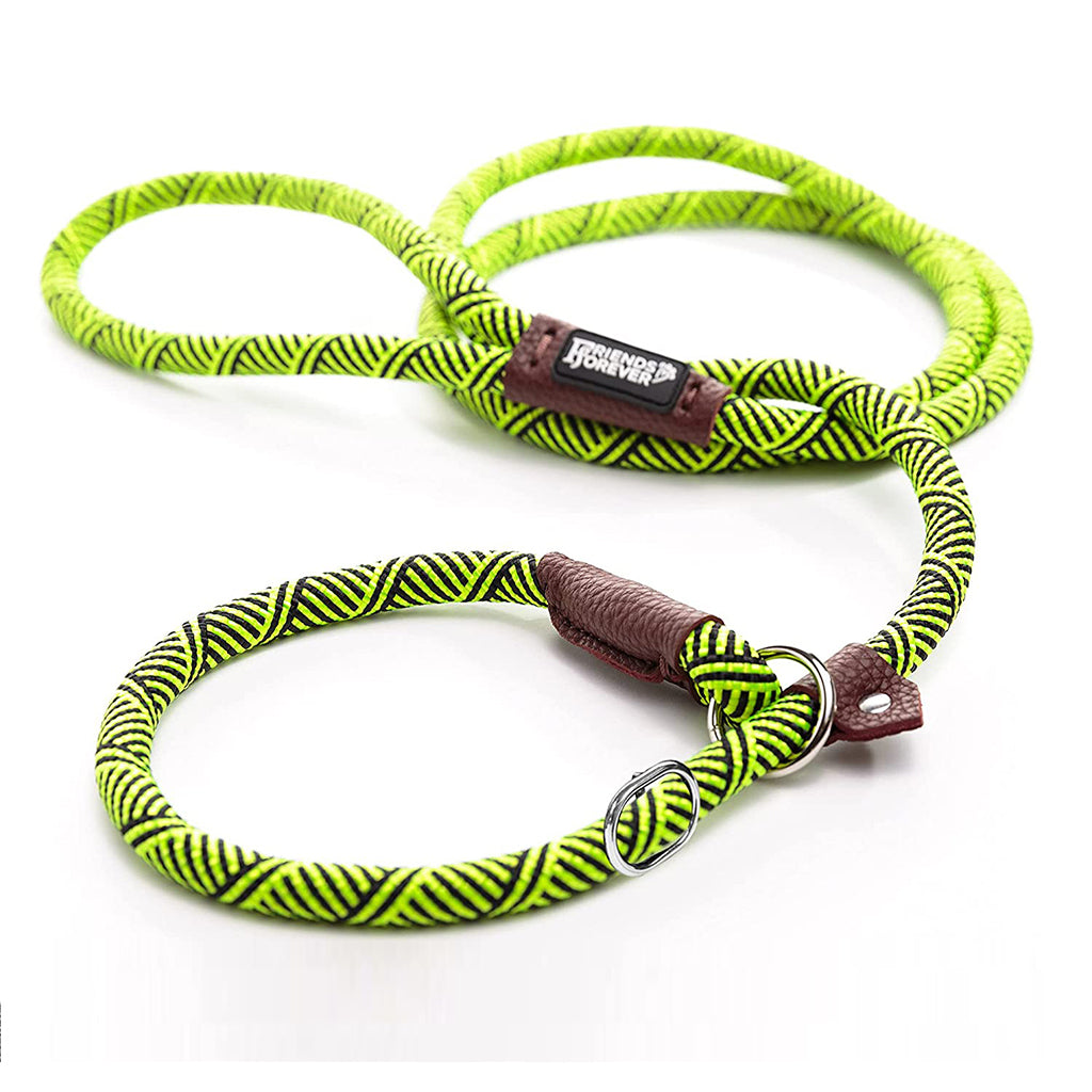 Slip Lead Dog Leash | 6 Feet Dog Rope Leash - Durable/Green